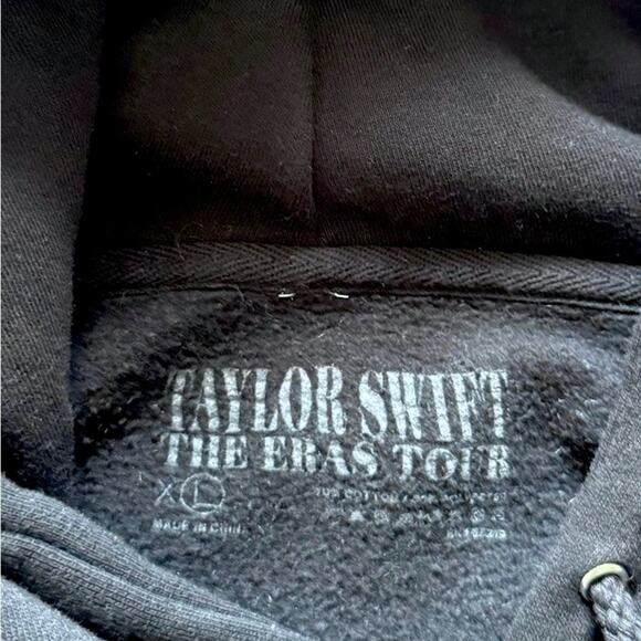 Taylor Swift Eras Tour graphic hoodie black size unisex XL oversized - Picture 4 of 6